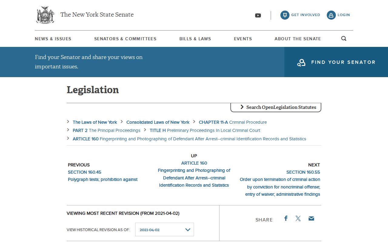 Cold Spring criminal history sealing law under CPL 160.50