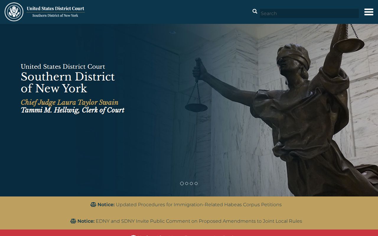 Federal criminal court serving Putnam County in the Southern District of New York